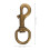 2 coleiras pets c/ fivela metálica, giratório e (bronze) 2