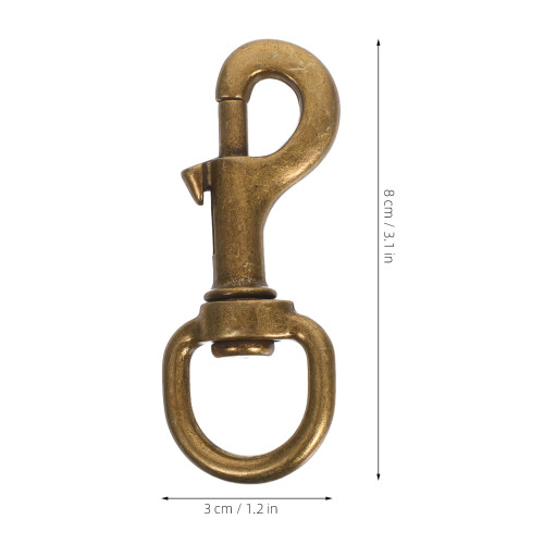 2 coleiras pets c/ fivela metálica, giratório e (bronze) 1