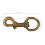 2 coleiras pets c/ fivela metálica, giratório e (bronze) 3