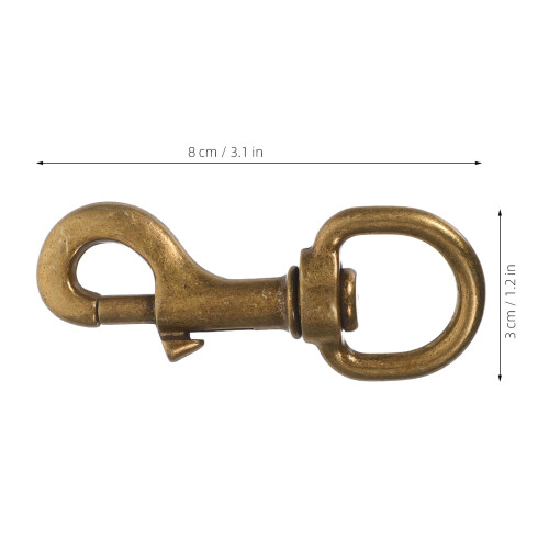 2 coleiras pets c/ fivela metálica, giratório e (bronze) 2