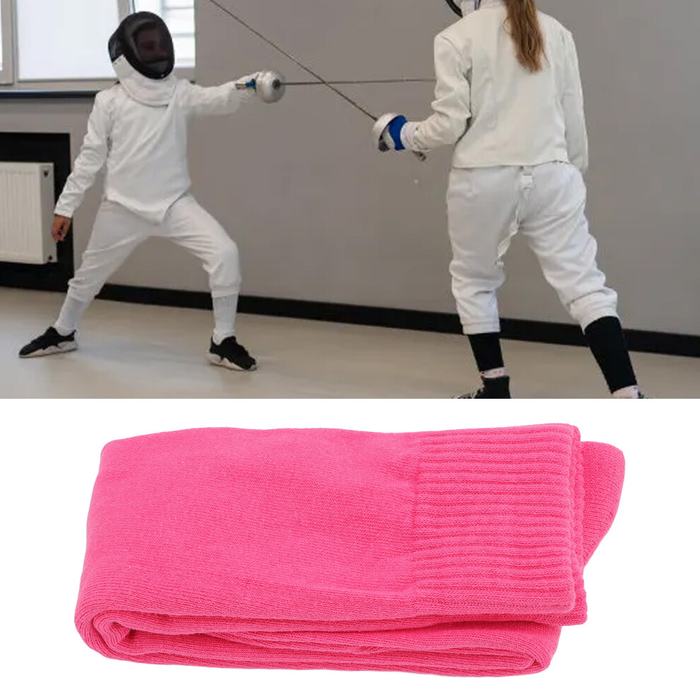 Pink Cotton Fencing Socks For Epee Sabre Foil | Xs, Breathable Knee High 4991363692819