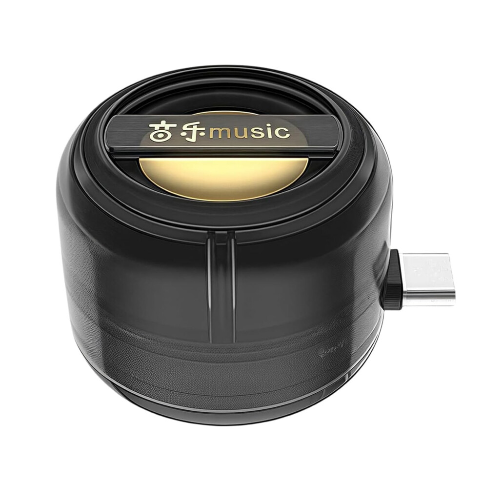 Mini Portable Speaker 5X Amplifier With 3.5Mm Jack Typec Port Plug And Play For Smartphones Tablets Notebooks Black 9339159416754
