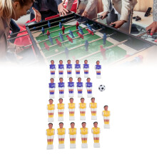 1.4M Foosball Table Football Men Player Set with 11 Purple & 11 Yellow Figures