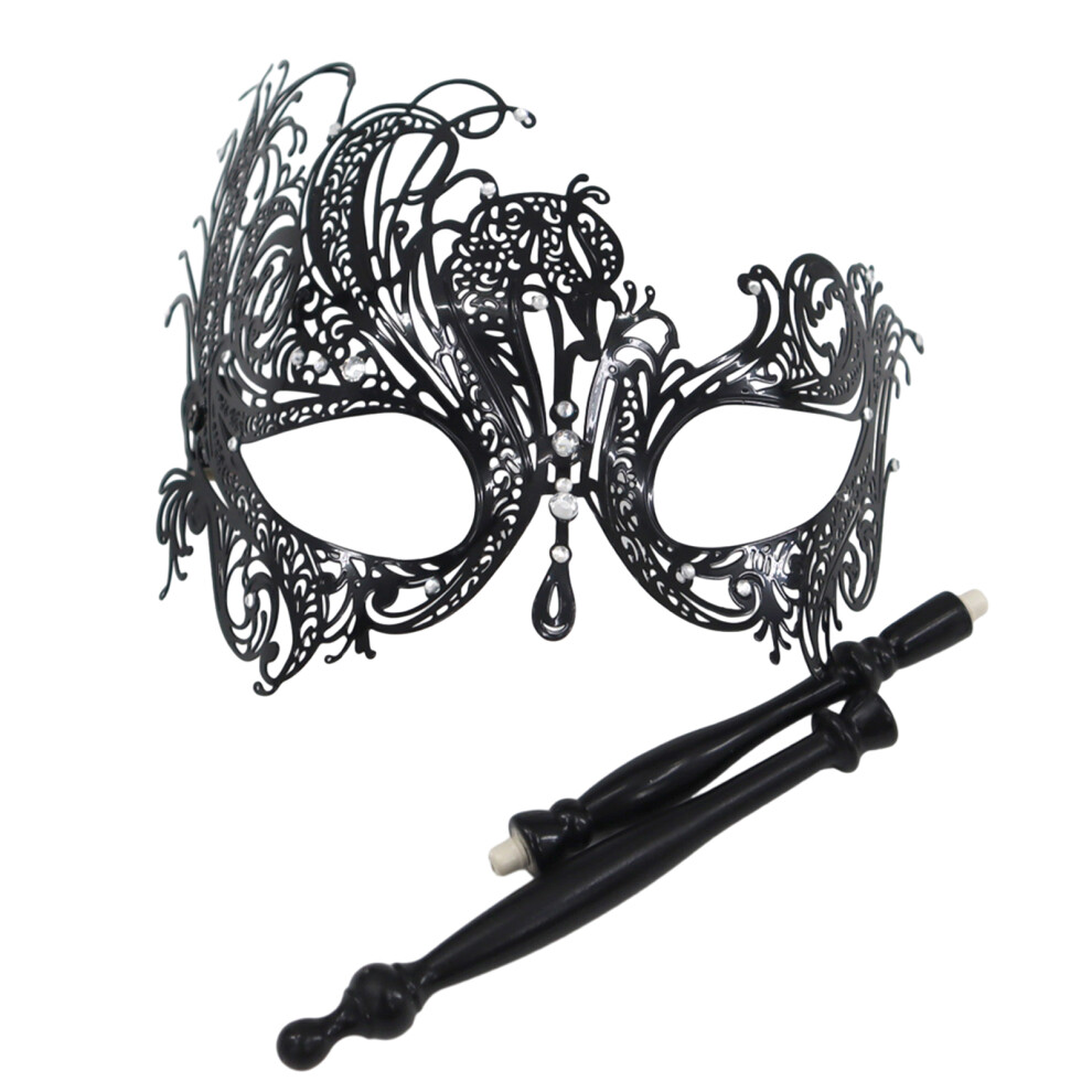 Masquerade Mask With Detachable Holding-Wrought Iron Phoenix 7696000368368