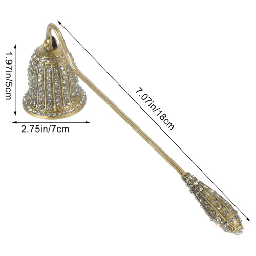 Extintor De Vela Com Strass, Apagador Vintage Para 2