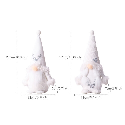 Christmas Gnomes White Plush Hat-   male 2