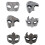 Rhinestones Masquerade Masks Half Face-diamond prince black 2