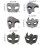 Rhinestones Masquerade Masks Half Face-diamond prince black 4