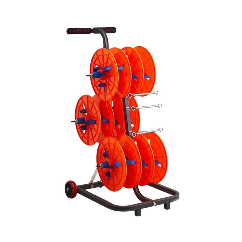 Wire Spool Rack, Coldrolled Steel Wire/Cable Dispenser, Heavyduty Spool Storage, Electrical Use, Style 2 9339159417195