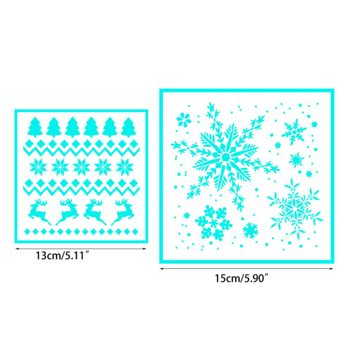 Christmas Cakes Baking Templates Baking Tool for-Small PZ0075 2