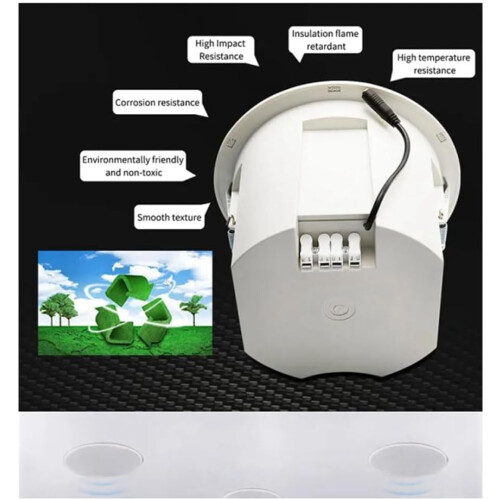 Builtin Amplifier Ceiling Speaker With FullRange, Home Theater Sound, Easy Install 1