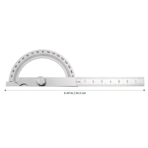 Stainless Steel Twoarm Angle Protractor With Adjustable Scale, Locking Mechanism, Engineer Angle Ruler 1
