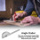 Protractor Angle Finder 14cm, 180 Degrees Angle Ruler Gauge for Construction Drawings, Geometry Math Tool 2