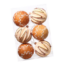 Holiday Elegant with 6 Pieces Christmas Ornament-Light Yellow