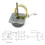 3Phase ACMicro Brushless Generator Hand Generator Motor Model Science Education Kit Compact Size Plastic Housing 4