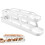 (white) Egg Dispenser, Space-saving Rolling Eggs Dispenser Automatic Organizer For Refrigerator Storage 1
