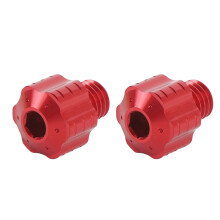2 Stück rote 10-mm CNC-Aluminium-Spiegeladapter-Schrauben