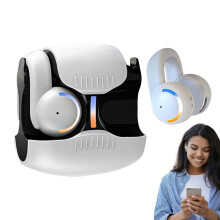 Ear Clip Earbuds UltraLight Bone Conduction With Noise Cancellation ClipOn Headphones For Sports And Bike Racing