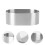 Stainless Steel Oval Mousse Cutter Cake Mold Dessert Ring 4