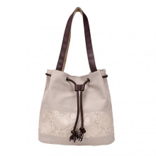 (White) Women Tote Bag Portable Multi Pocket Casual Travel Work Large Capacity School