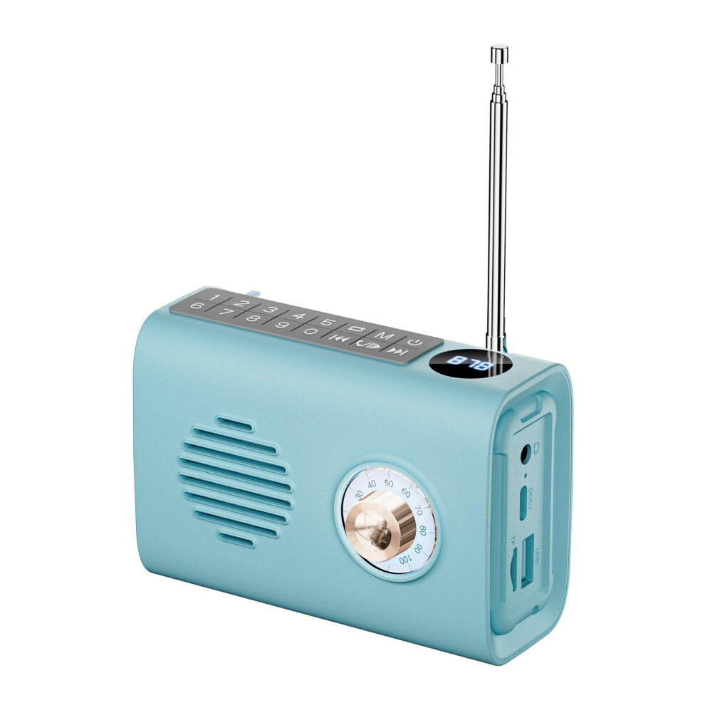 Mini Portable Fm Radio Outdoor Solar Bluetooth Speaker With Colorful And Handsfree Call Model C Light 9339159418642