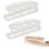 (transparent  2pcs) Egg Dispenser, Space-saving Rolling Eggs Dispenser Automatic Organizer For Refrigerator Storage 1