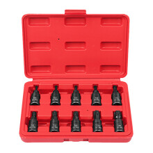 Socket Adapters And Reducers Set 3/8 Inch Drive 10 Piece Storage Case Impact Driver Compatible