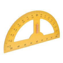 Protractor Large SemiCircle Wood Angle Measuring Tool For Math Teaching And Drawing Handheld Geometry Ruler School Use