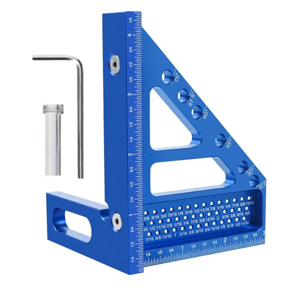 Aluminum Woodworking Square 90 Degree Protractor Easy To Use Durable Construction For Accurate Angle Measurements 9323874155654