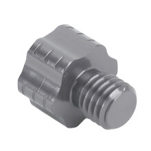 2 Stück 10 mm Linksgewinde Rückansicht-Stöpsel Titanfarbe