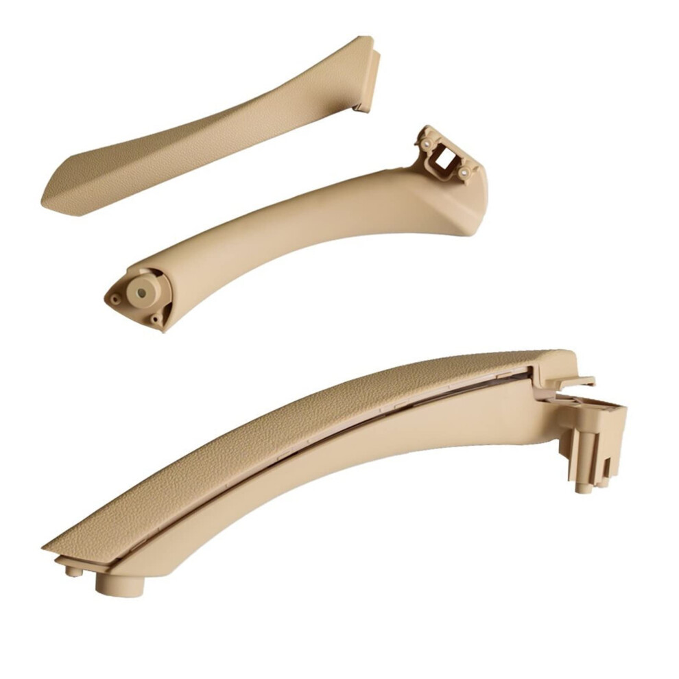 Cover Inner Door Handle Panel For E90 E91, 3 Series Sedan, Right Pull Trim Beige 9339159418871