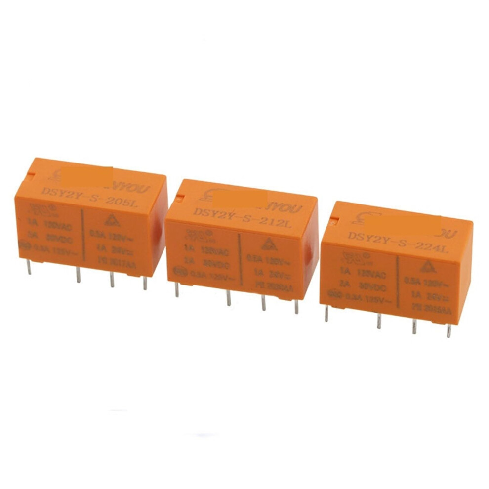 Signal Relay Dsy2ys205l Dsy2ys212l Dsy2ys224l 8Pin 1A 120Vac Coil 5Vdc 12Vdc 24Vdc 9323874156637