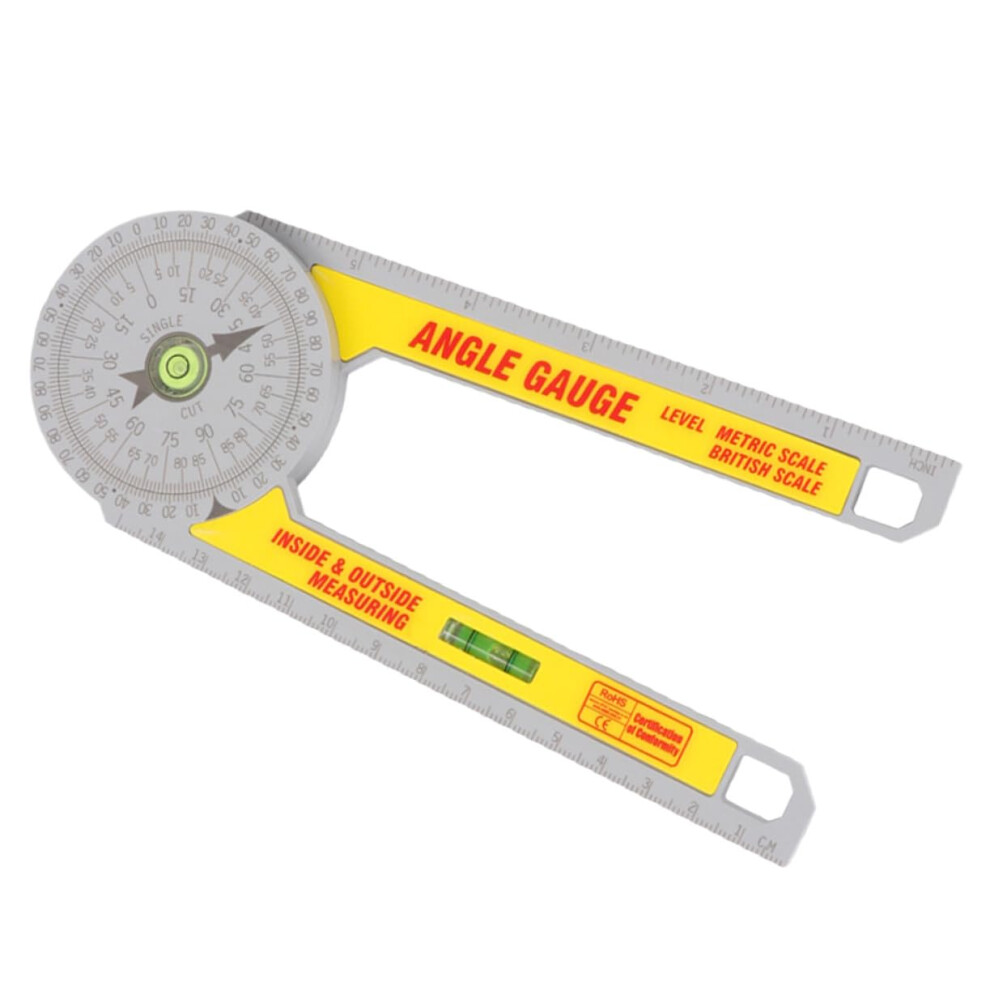 Angle Ruler Protractor Stainless Steel Measuring Tool For Woodworking And Carpentry Plumbers Construction Use 9323874156873