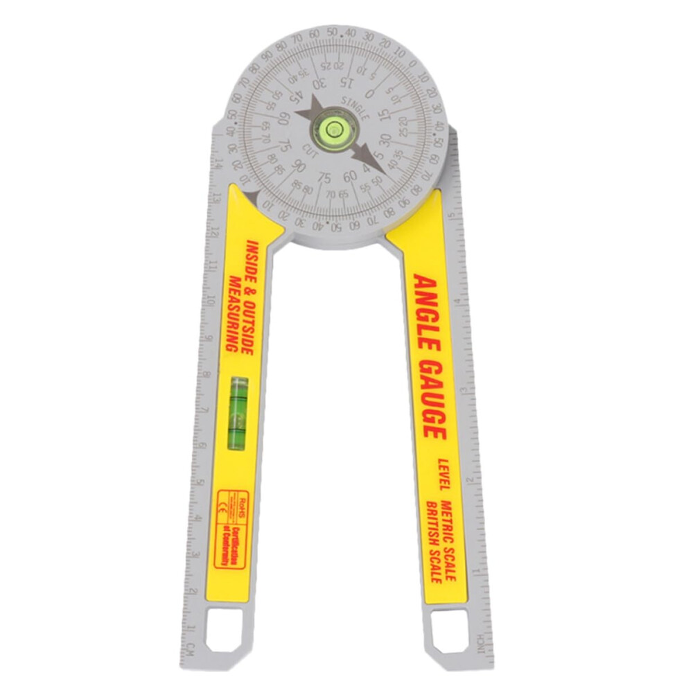 Angle Ruler Protractor Stainless Steel Carpenter Tool For Woodworking&Construction Easy Read Scale Miter Gauge Precision 9339159420331