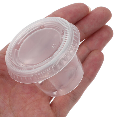 100 Unidades 30 Ml Desechables Con Para Salsas Y Postres 2