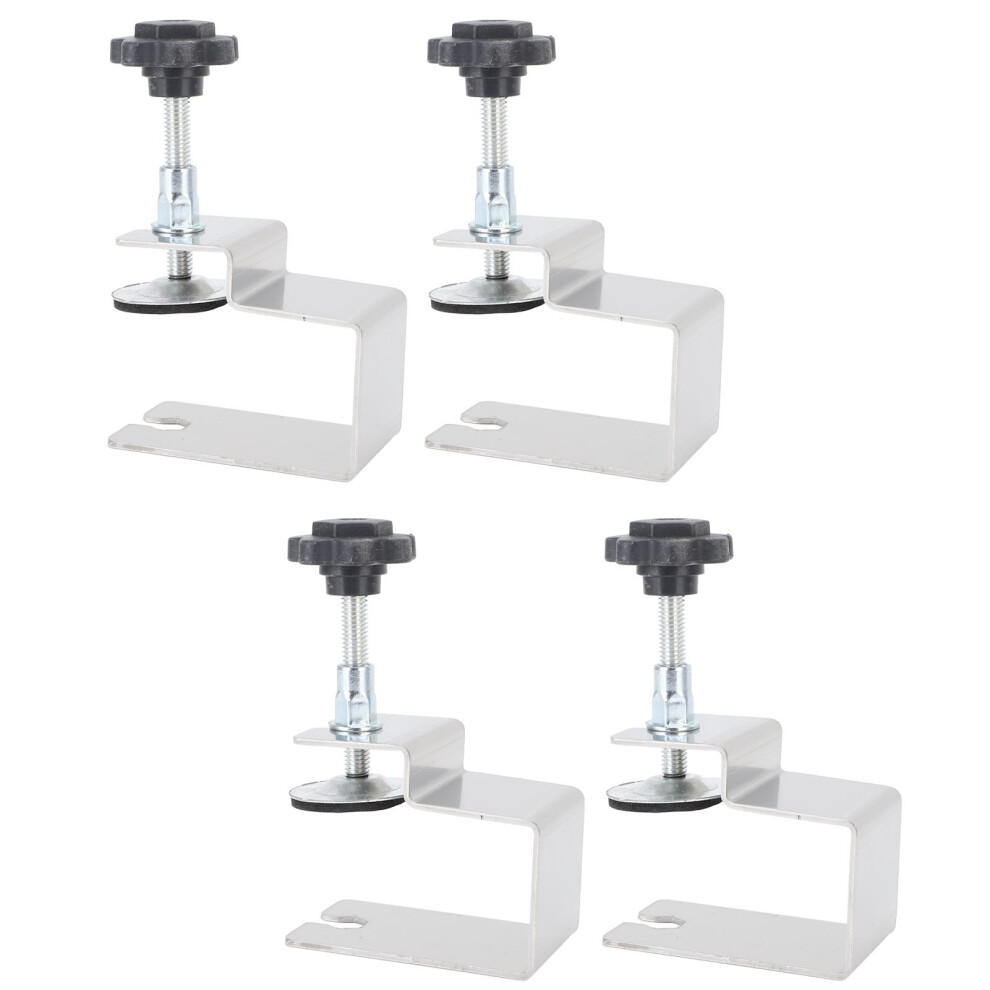 4Pcs Stainless Steel Drawer Fixing Clips Clamp For Front Panel Woodworking 6901363696869