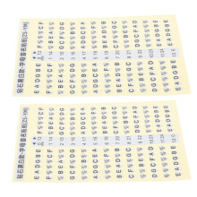 2 Stks Gitaar Scaal Stickers Noten Kaart Decals Voor Beginners
