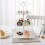(3 Layers Square Silver  Blue) 3 Tier Plates Plastic White Cake Stand Cake Stand, Cupcake Stand 2