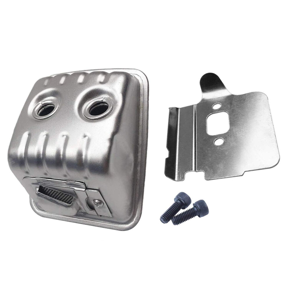 Muffler Exhaust With Heat Insulator For Husqvarna 435 440 440E 445 450 Chainsaw Compatibility Heat Insulator Muffler 9105992347247