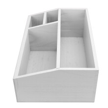 Holz-Kaffee-Organizer 12,6 x 8,46 x 4,92 in Weiß(786g)