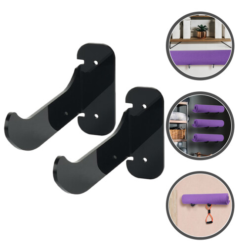 2Pcs Suporte De Parede Acrílico Para Tapete De 1