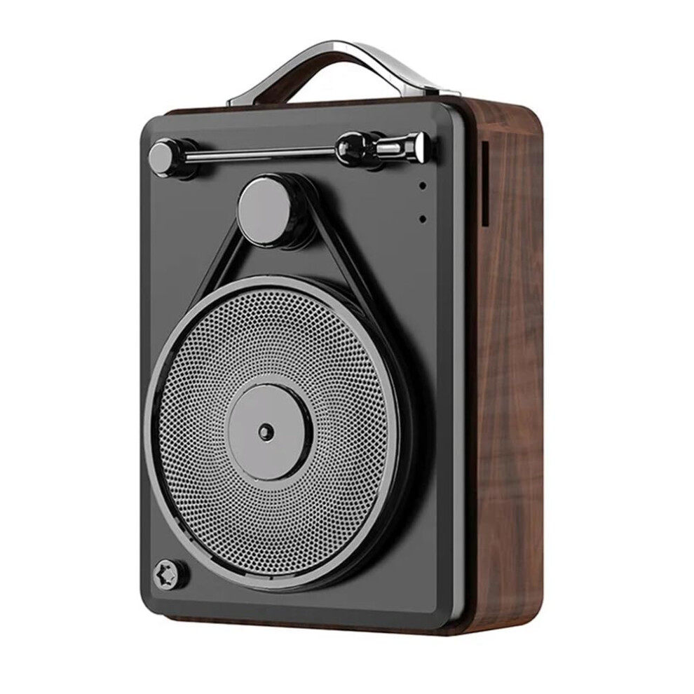 Retro Bluetooth Speaker Portable Vintage Bluetooth Audio Subwoofer Bass Sound Box For Home Office 9323874156941