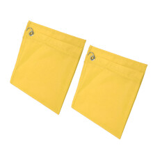 Nylon-Reitflaggen für Pferde, 2er-Pack, langlebig, abriebfest, Trainingsgelb