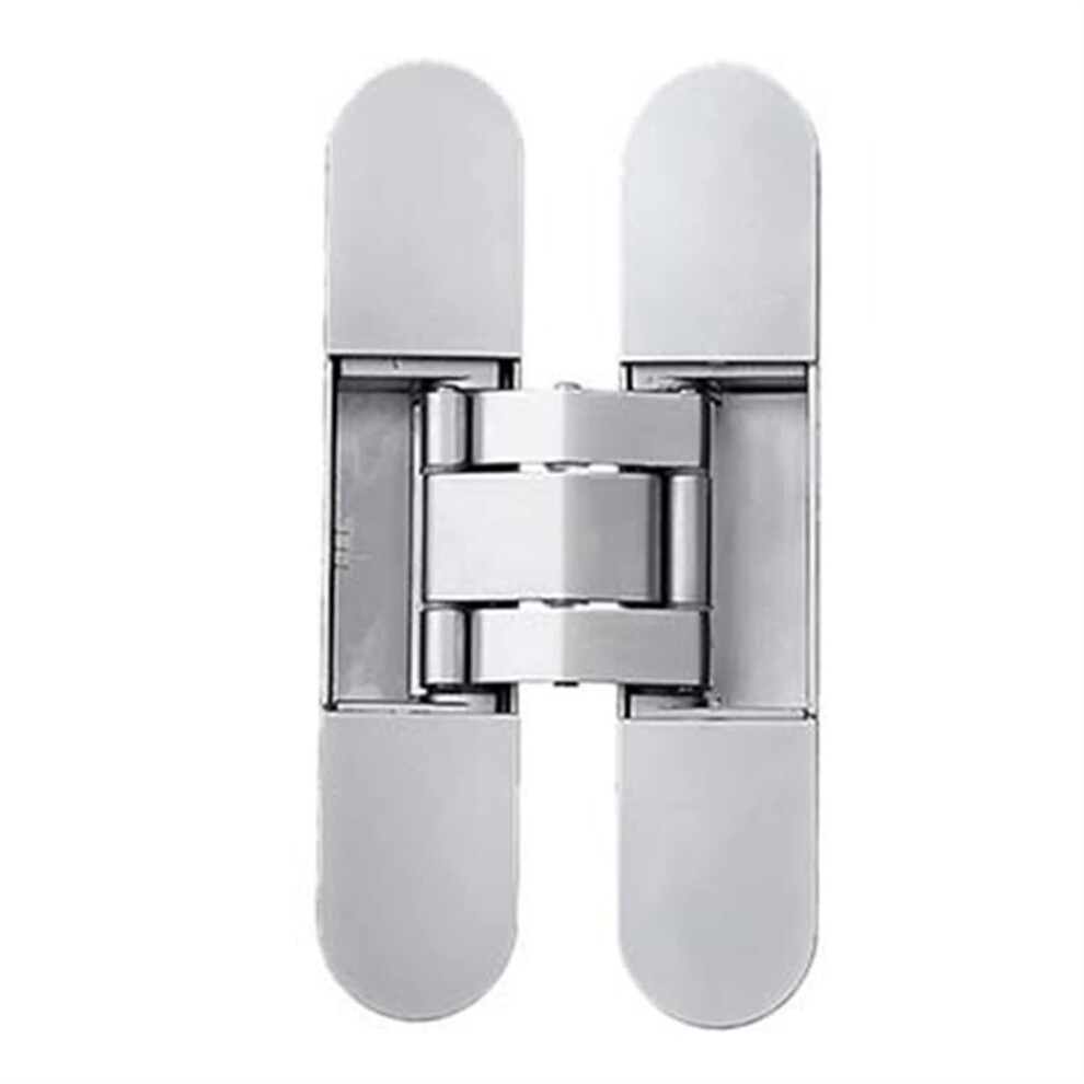 Hidden Folding Self Closing Hinge Threedimensional Adjustable Hidden Wooden Door 180 Degree Opening Gold A, Silver 9323874157153