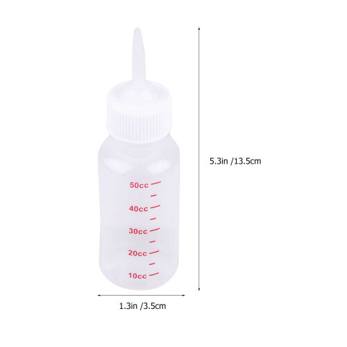 6 . botella lactancia 50 ml para perros y con cónica 1