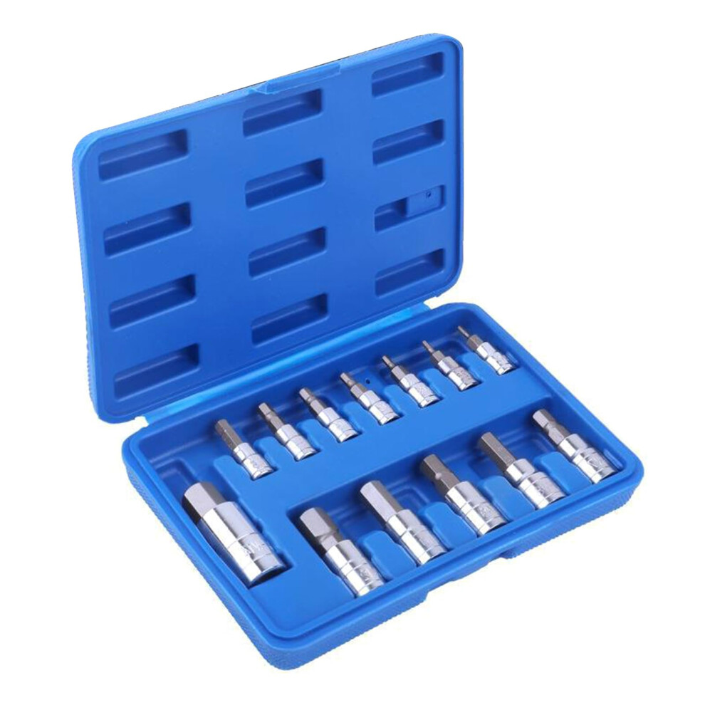 Hexagon Socket Set 13Piece Metric 214Mm Precisions Machined Allen Hex Bit Socket Set For Fast And Easy Screw Handling 9323874158419
