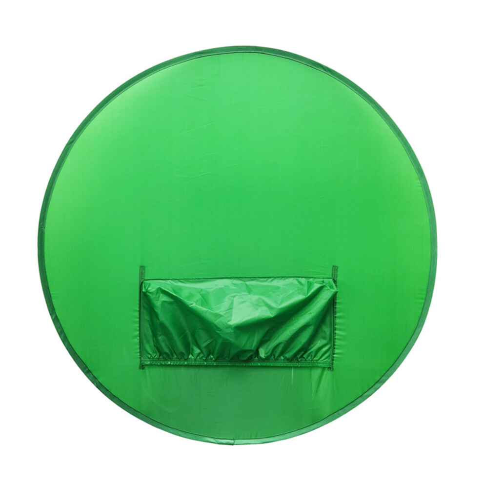 Collapsible Screen Backdrop For Webcam, 43In Diameter Green 4981363701598