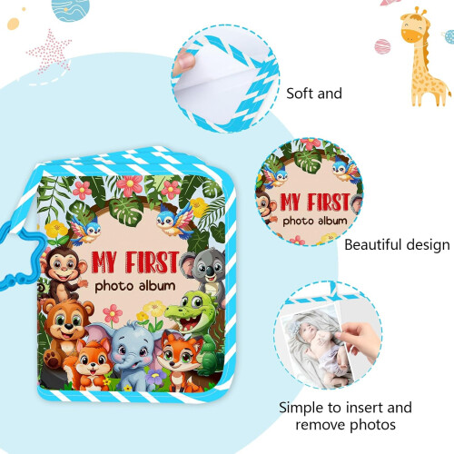 Children Fabric Memory Book With Multiple Pocket Baby Growth 1