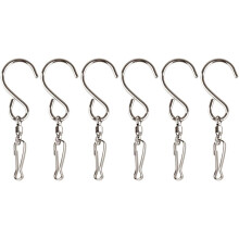 Ganchos giratorios para colgar molinillos de viento, diseño giratorio de acero inoxidable de rotación suave para molinillos de cristal, artículos