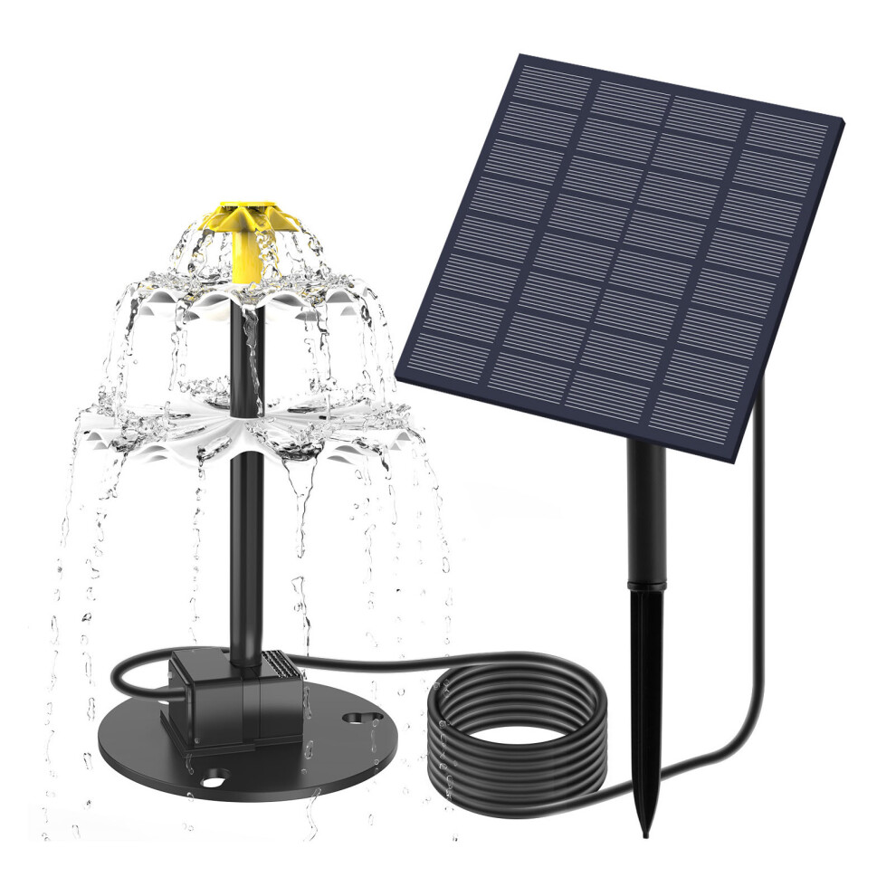 Solar Fountains Pumps For Bird Baths Easyly Installation-2.5W 7754000518784